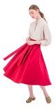 High Waisted Lambda Skirt